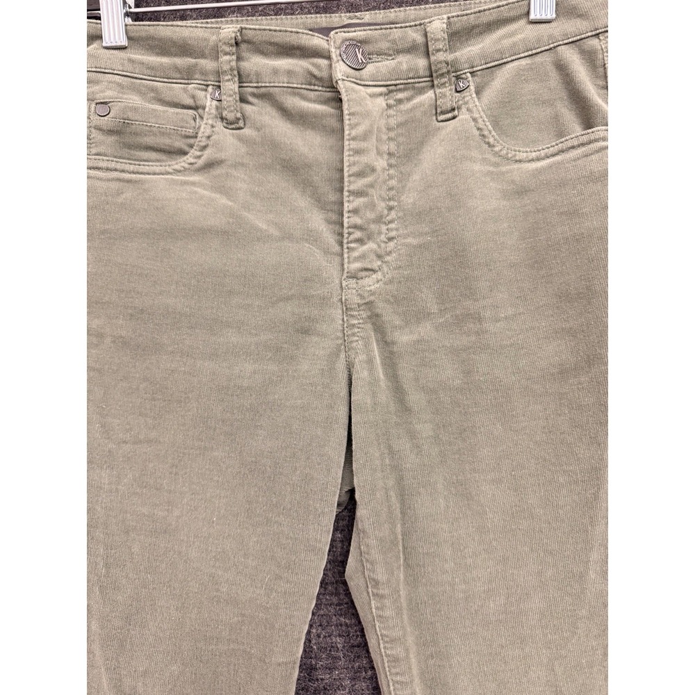Kut From The Kloth Womens Diana Skinny Fab Ab Corduroy Pants Size 2 Green EUC - Picture 3 of 9